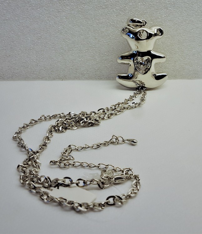 Halsband med Hänge av Tous Nalle, Rhodium och Sten