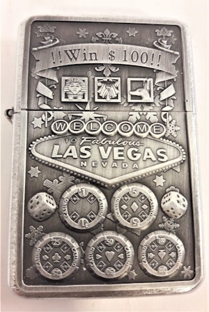 Las Vegas Gambling - Bensintändare, motiv 5 ringar