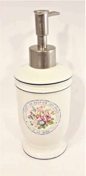 Söt tvåldispenser De Roses i porslin