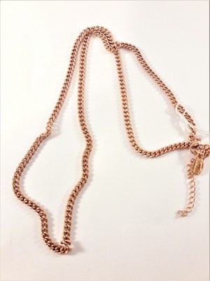 Halsband i kopparfärg ca 55 cm