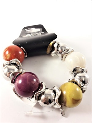 Armband Silver- och Multifärg