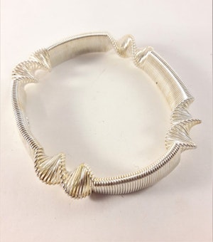 Metall Armband Vitguldsfärg