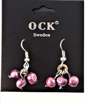 Örhängen med Detaljer Lila