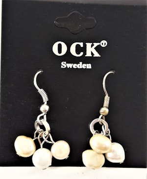 Örhängen med Detaljer Vit