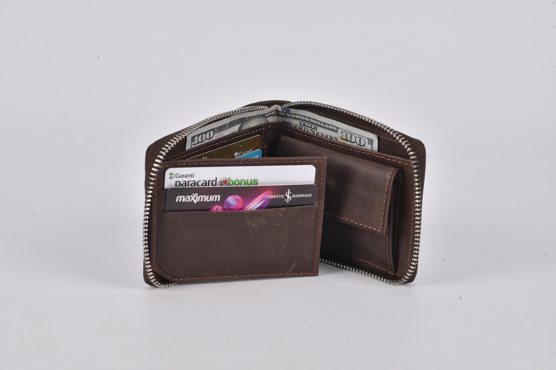 Tokyo Zip Wallet - Chocolote Brown