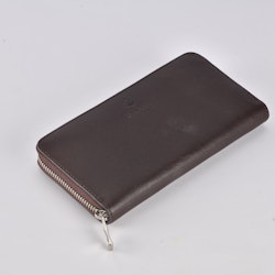 Delhi Zip Wallet - Chocolate Brown