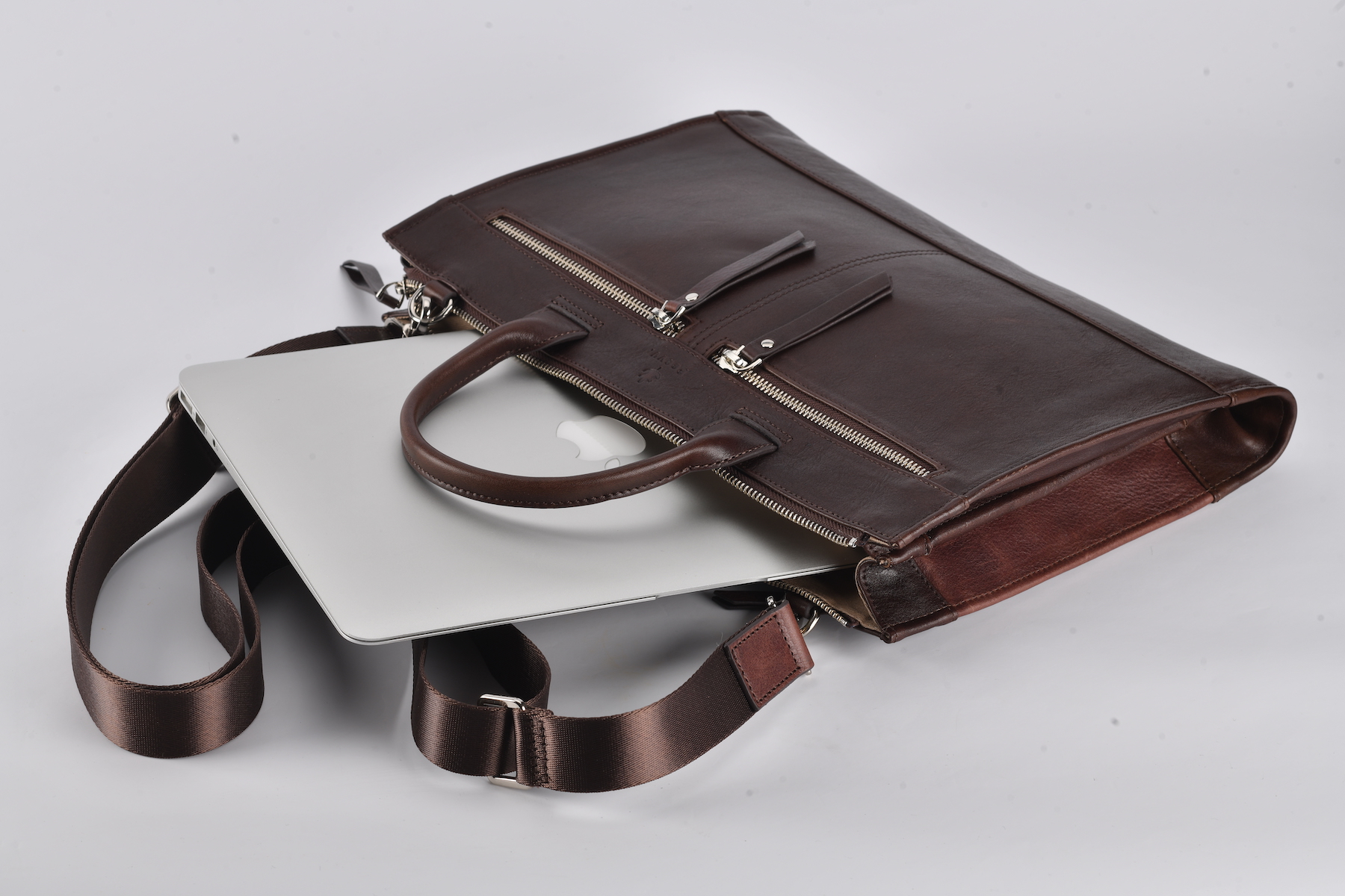 Stockholm Briefcase - Chocolate Brown