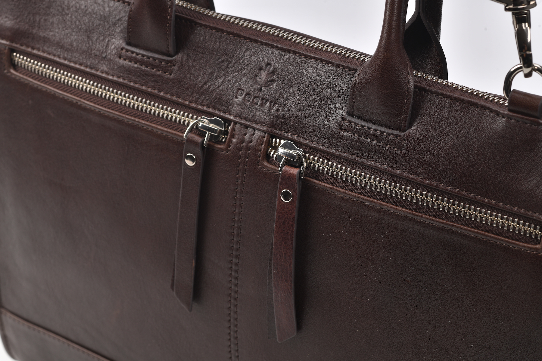 Stockholm Briefcase - Chocolate Brown