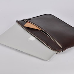 Sydney Slim Laptop Case - ChocolateBrown