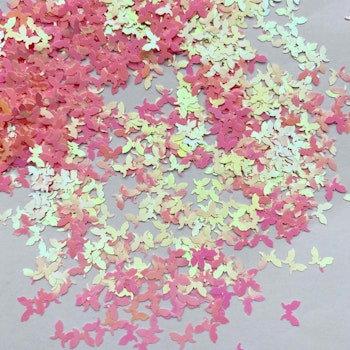 Butterfly glitters light pink 15g