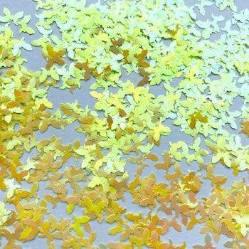 Butterfly glitters yellow 15g