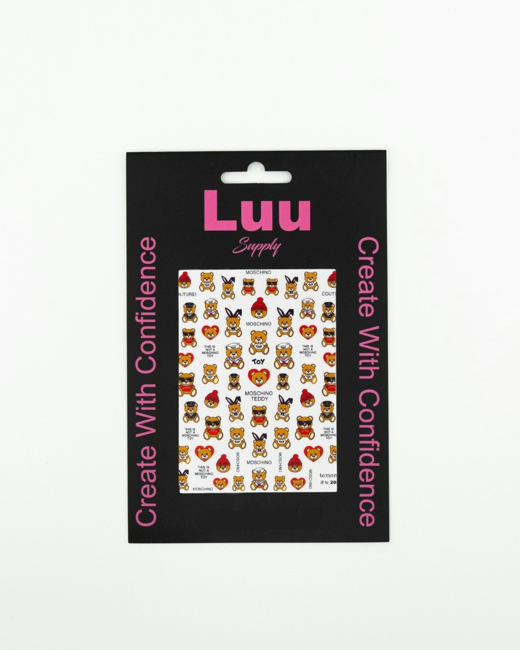 Moschino teddy nailstickers