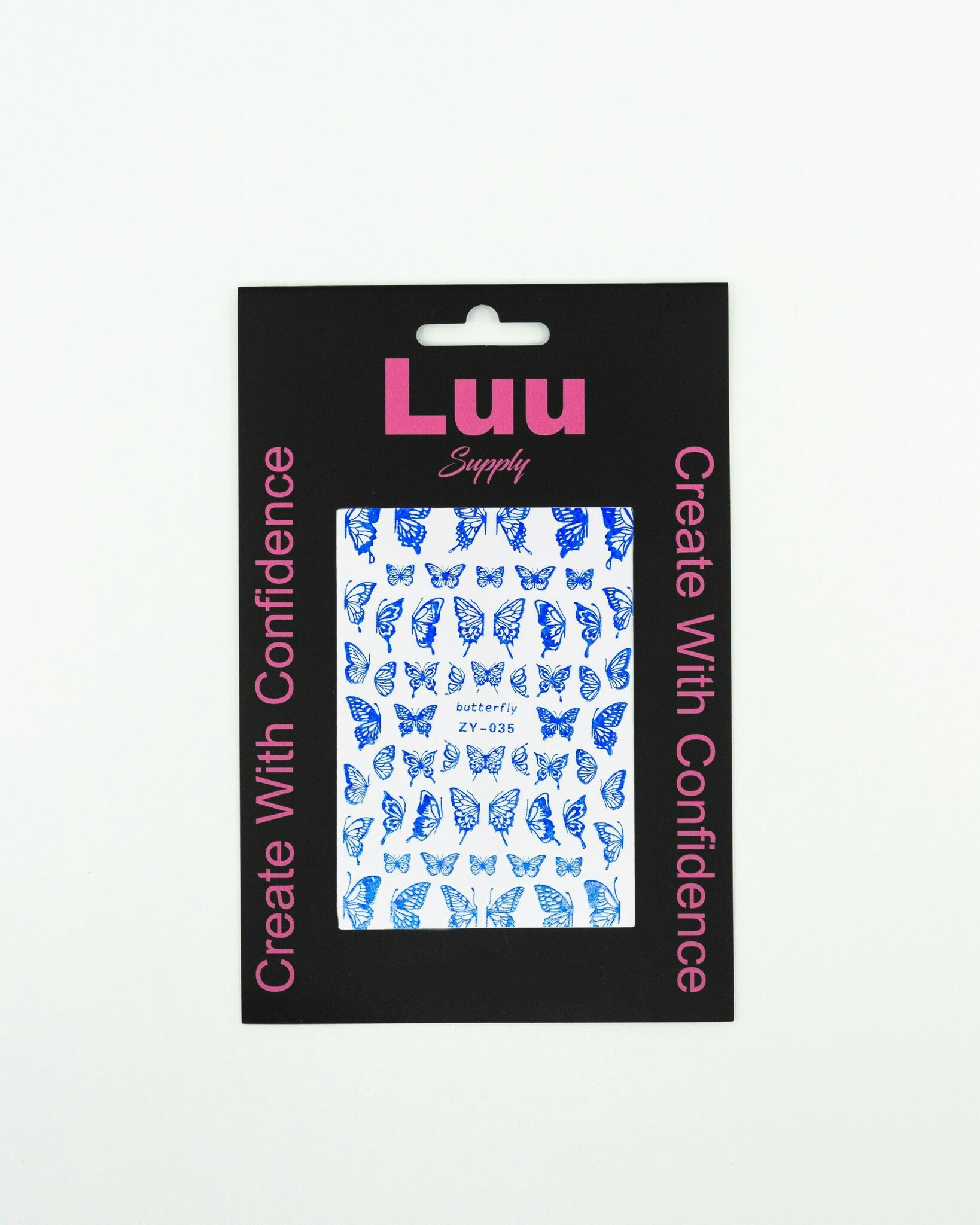 Blue butterfly nailstickers