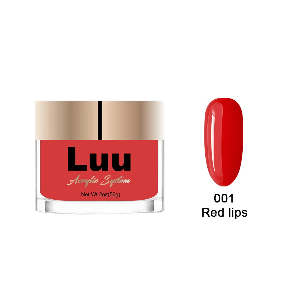 Acrylic powder -  Red lips 001