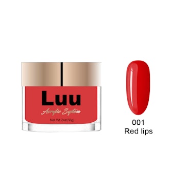 Akryl pulver-  Red lips 001