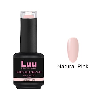 Liquid builder gel Natural pink 15ml