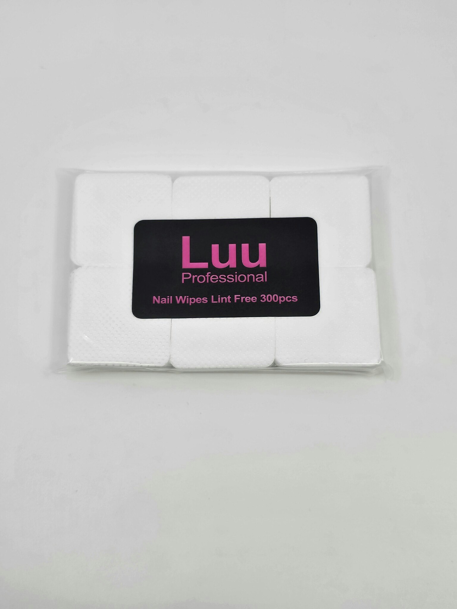 Lint free nail wipe pads 300 pcs white