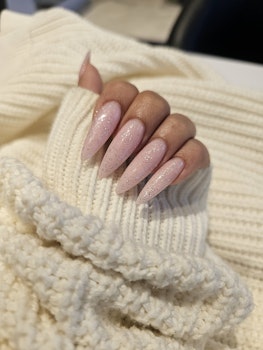 Topcoat glitter silver size 1