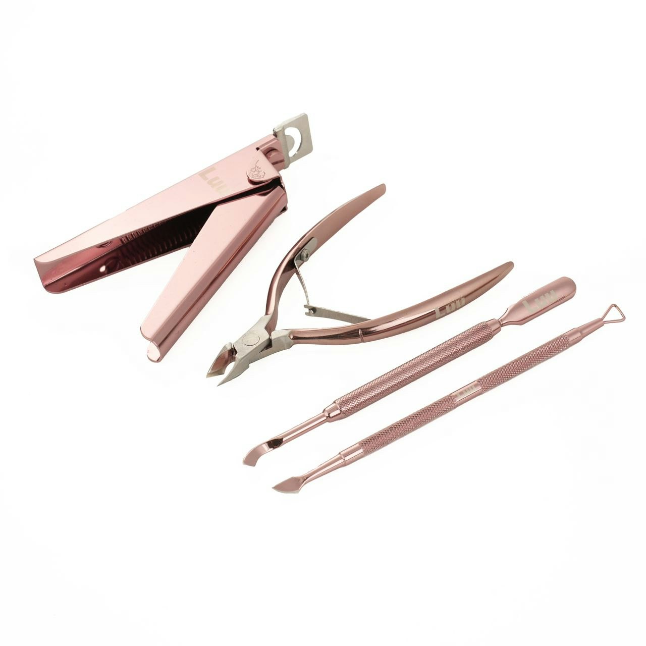 Pink nail tools set