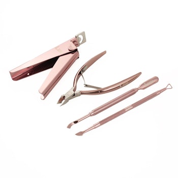 Pink nail tools set