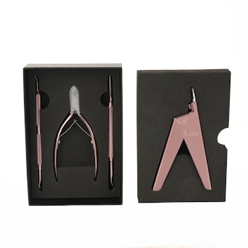 Pink nail tools set