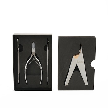 Silver nail tools set
