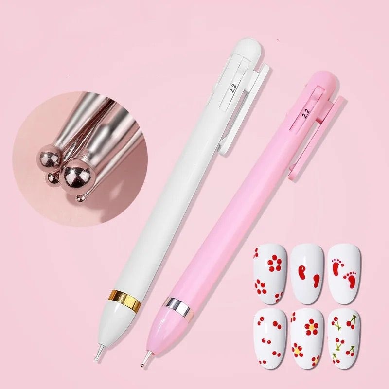 Ball point pen pink 5 sizes