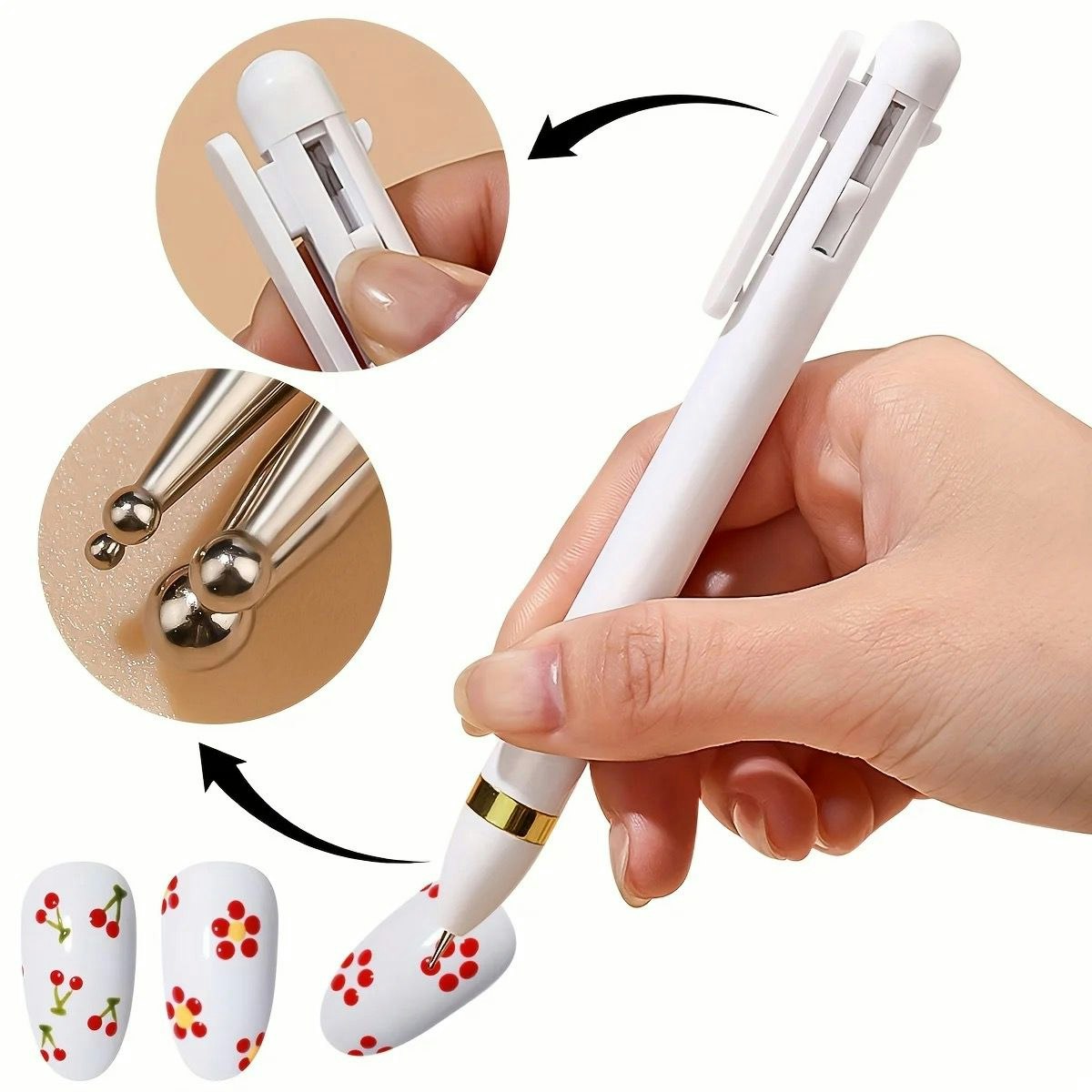 Ball point pen pink 5 sizes