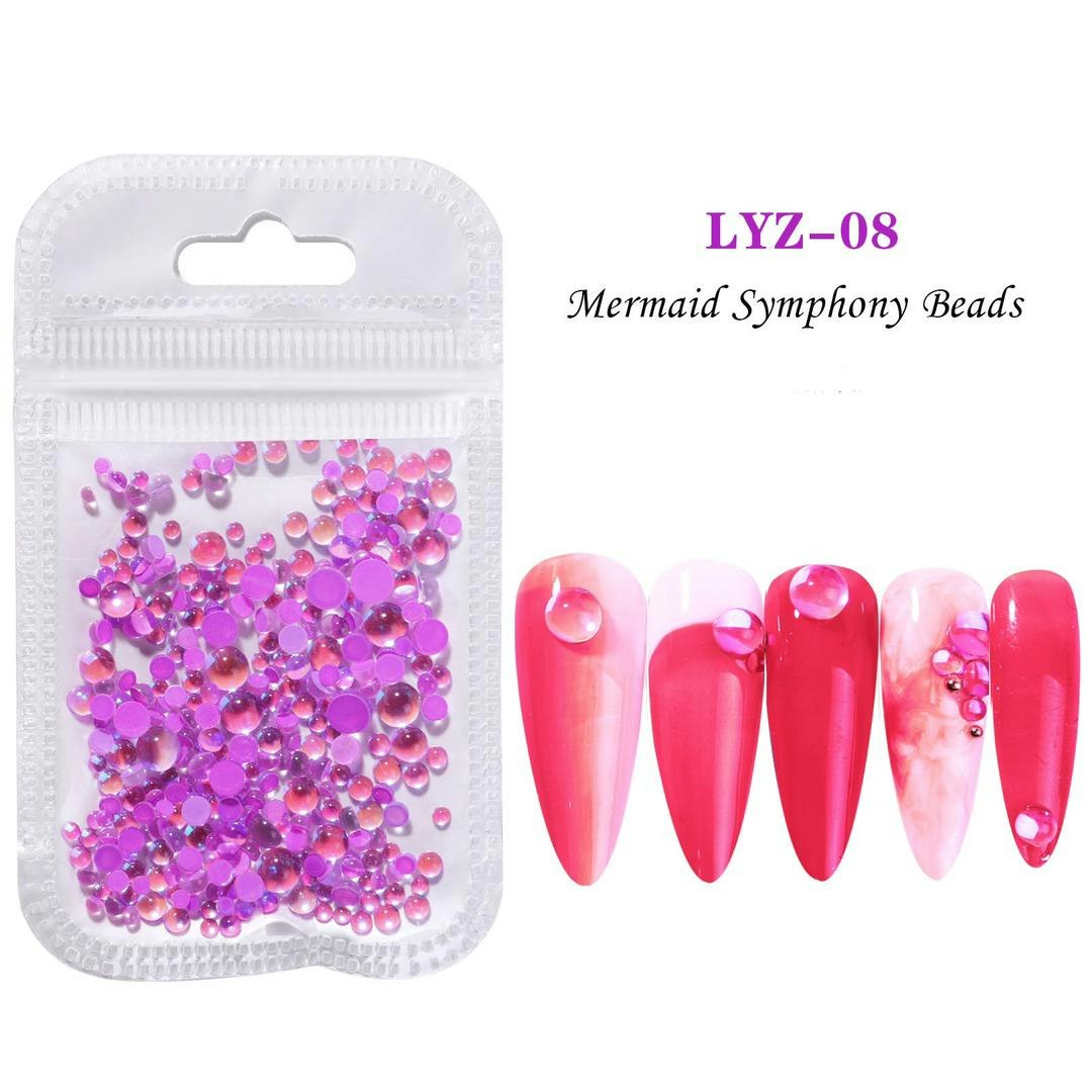 Purple mermaid water bubbel beads 300 pcs