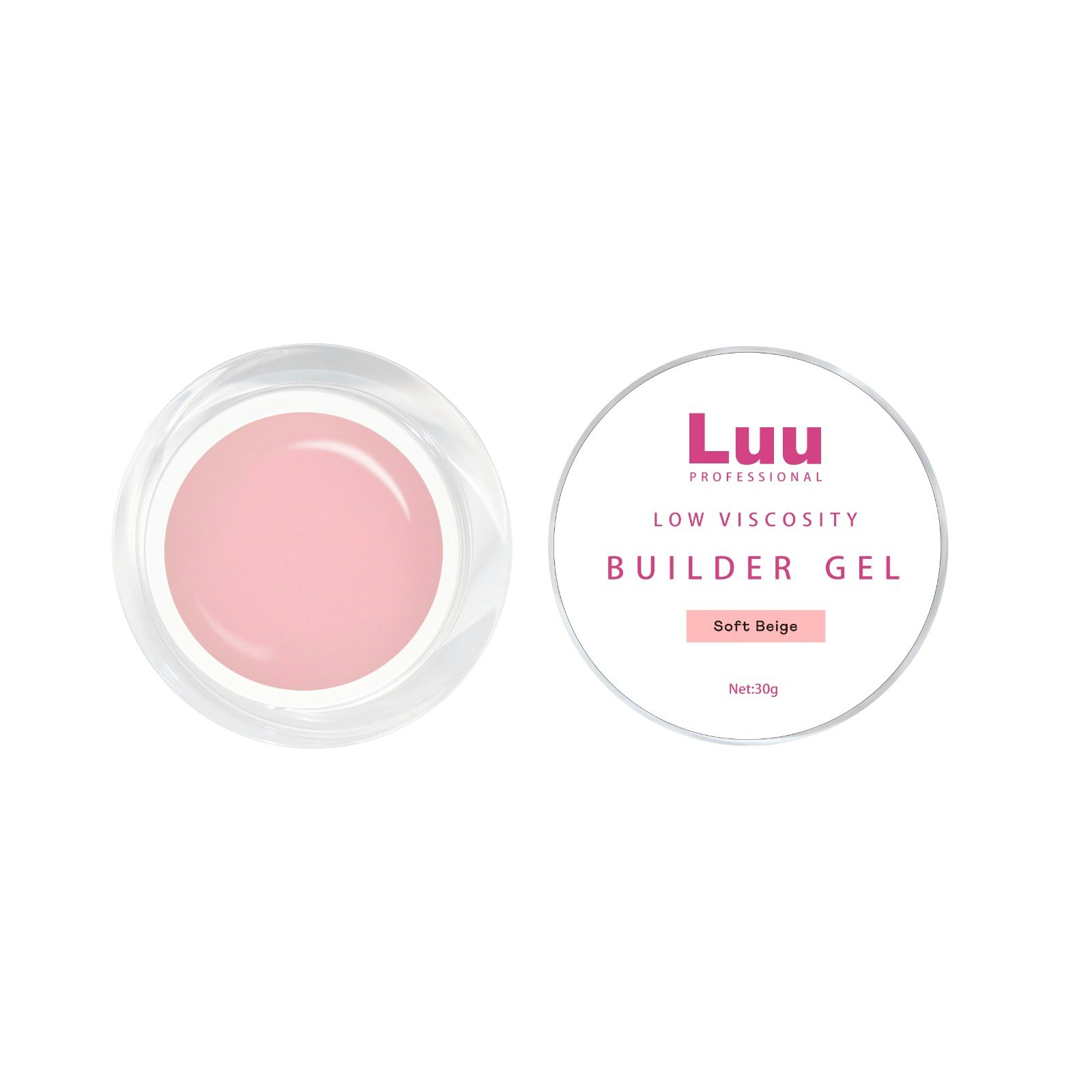 Gel builder Soft beige low viscosity 30g