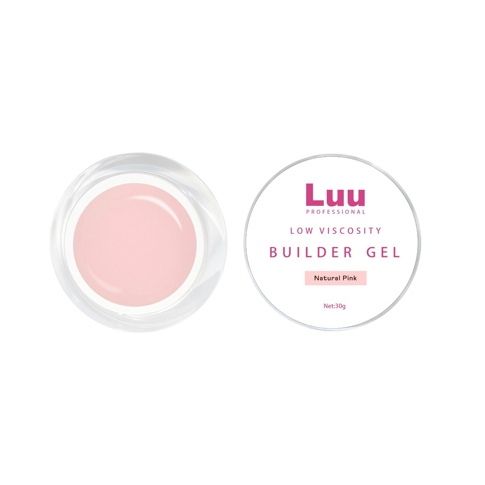 Gel builder Natural Pink low viscosity 30g