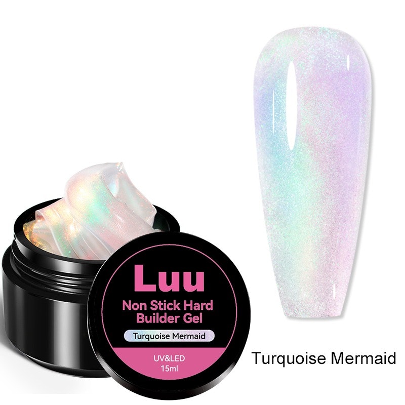 Hard builder gel non sticky Turquoise Mermaid 15g
