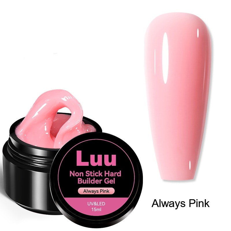 Hard builder gel non sticky Always pink 15g