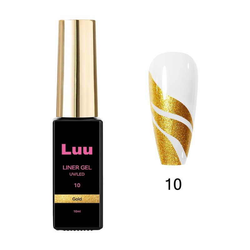 Pro gelliner-  Gold glitter 10