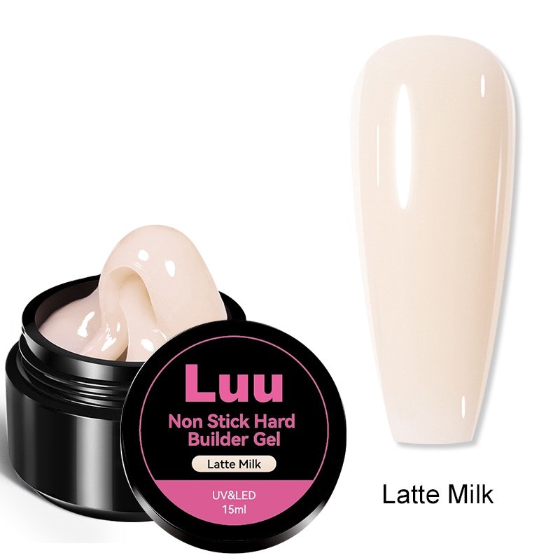 Hard builder gel non sticky Latte Milky 15g