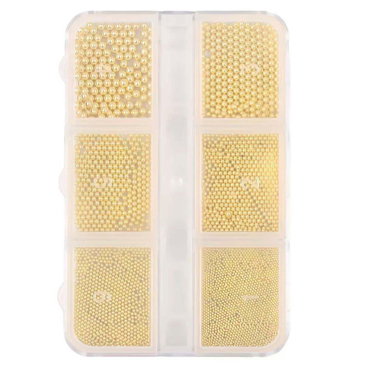 Caviar beads gold 6 sizes