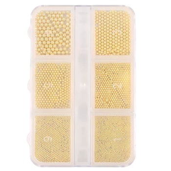 Caviar beads gold 6 sizes