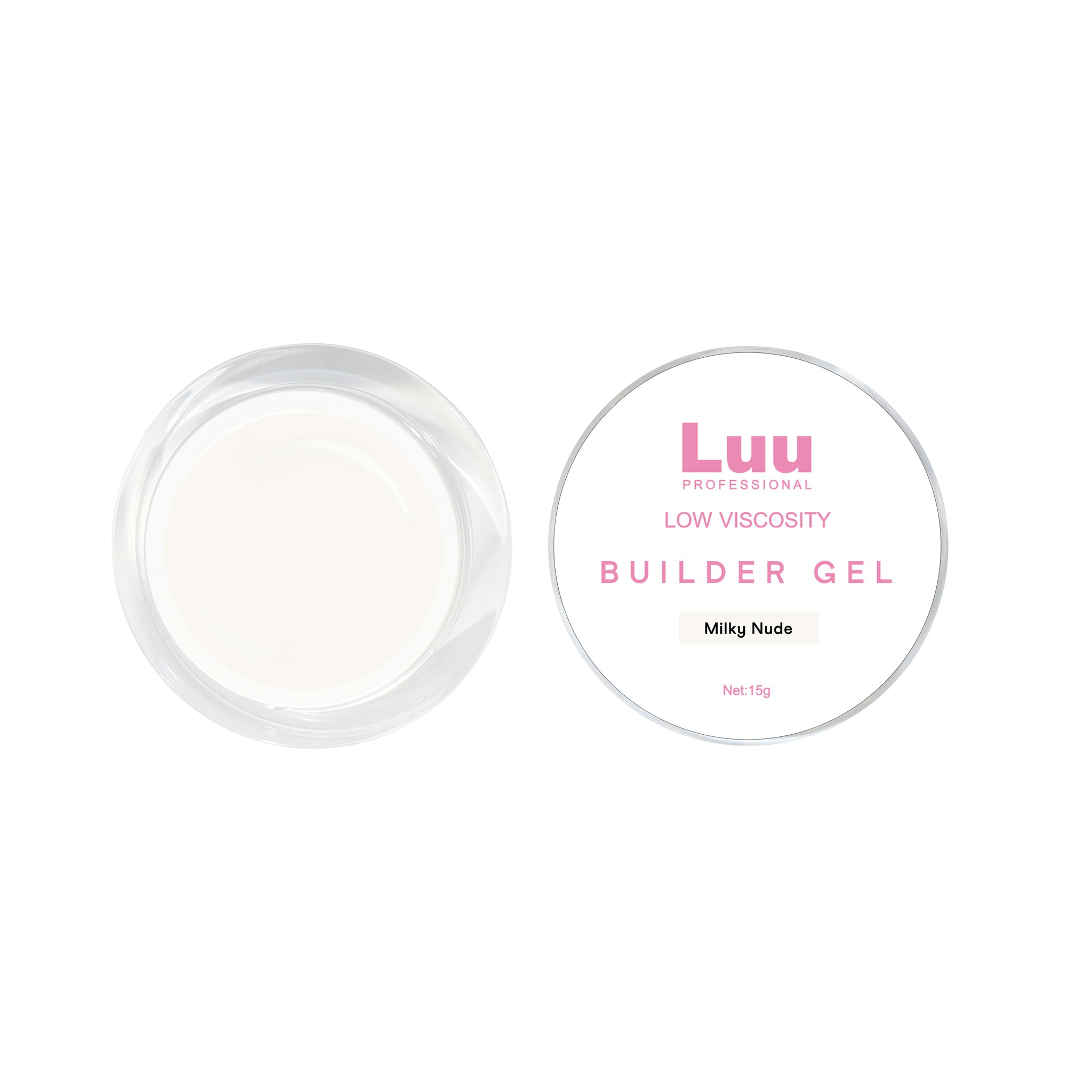 Gel builder Milky nude low viscosity 15g