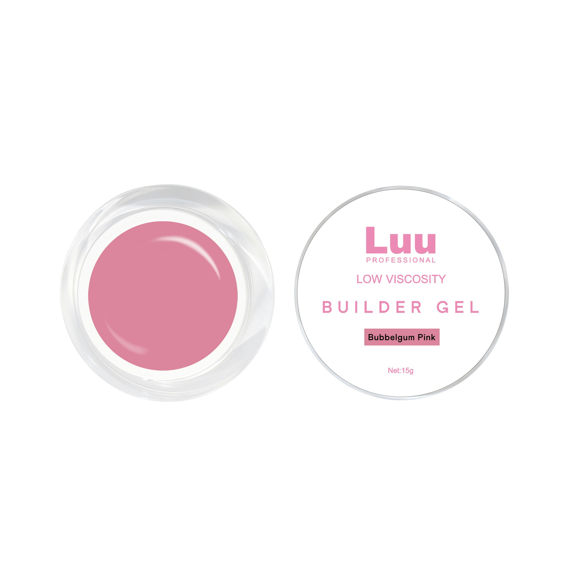Gel builder Bubbelgum pink low viscosity 15g