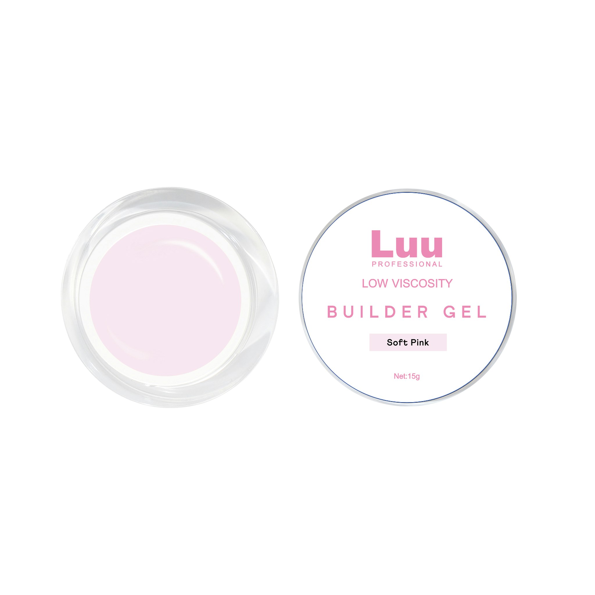 Gel builder Soft pink low viscosity 15g