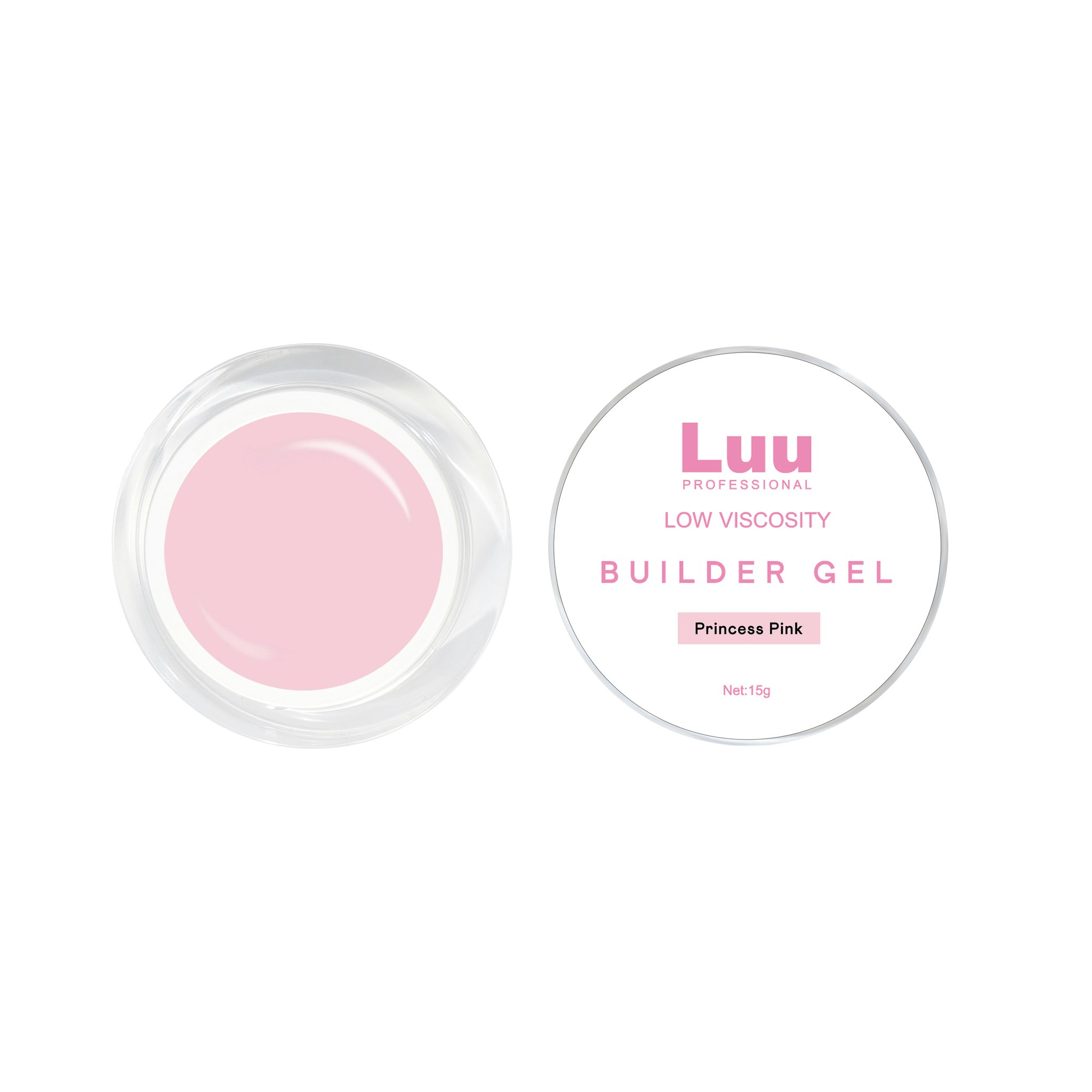 Gel builder Princess pink low viscosity 15g