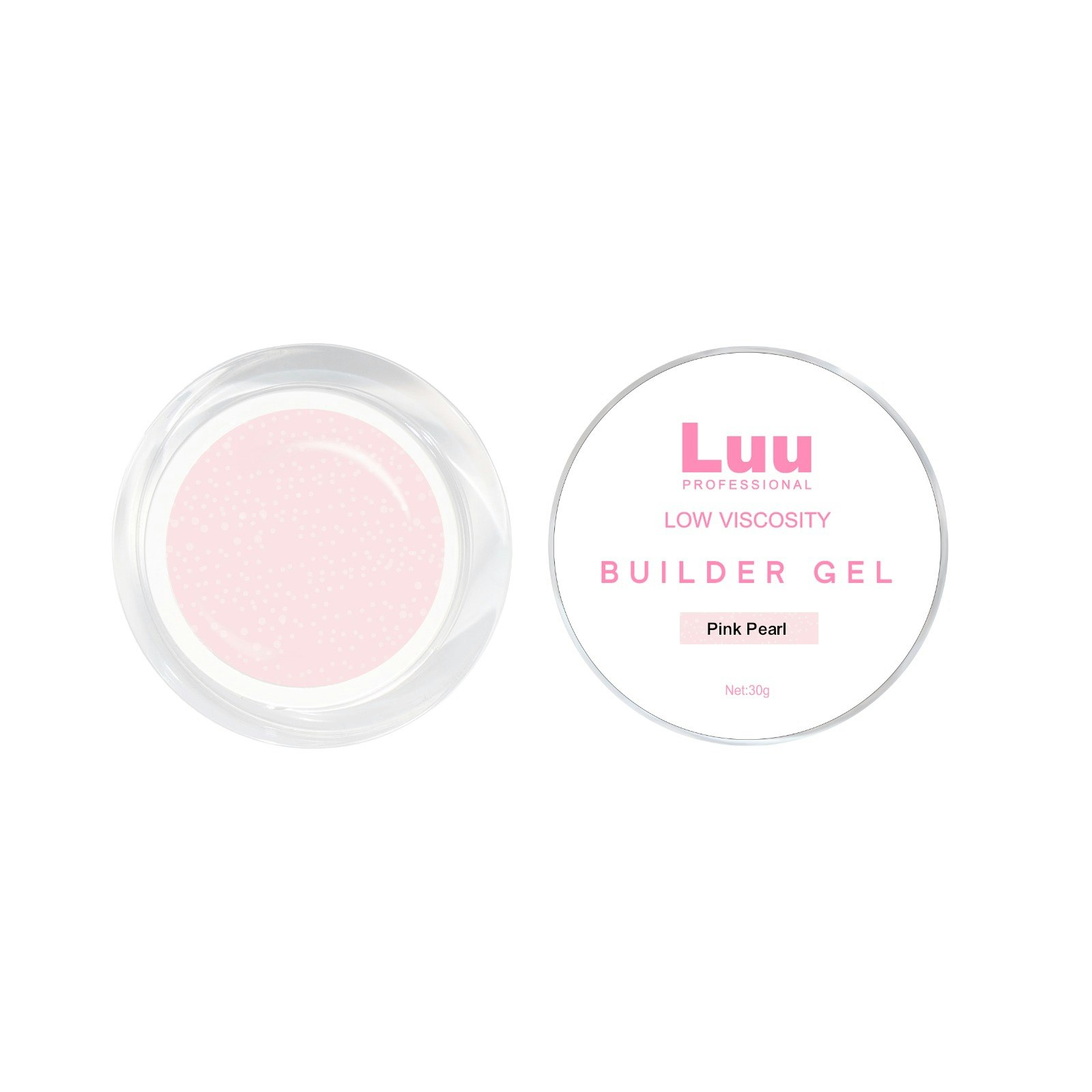 Gel builder Pink Pearl low viscosity 30g