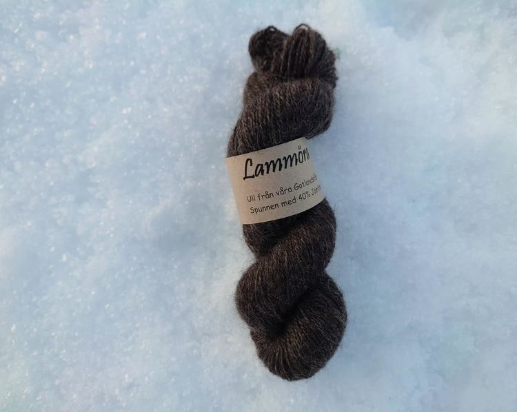 Lammöras Gotlandsgarn - mörk naturfärg