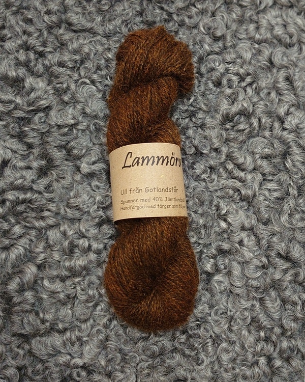 Tillfällig färg V - 9601MG- Handfärgat Gotlandsgarn