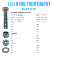 Lilla bultsortimentet helgängat  M5-M12 FZB