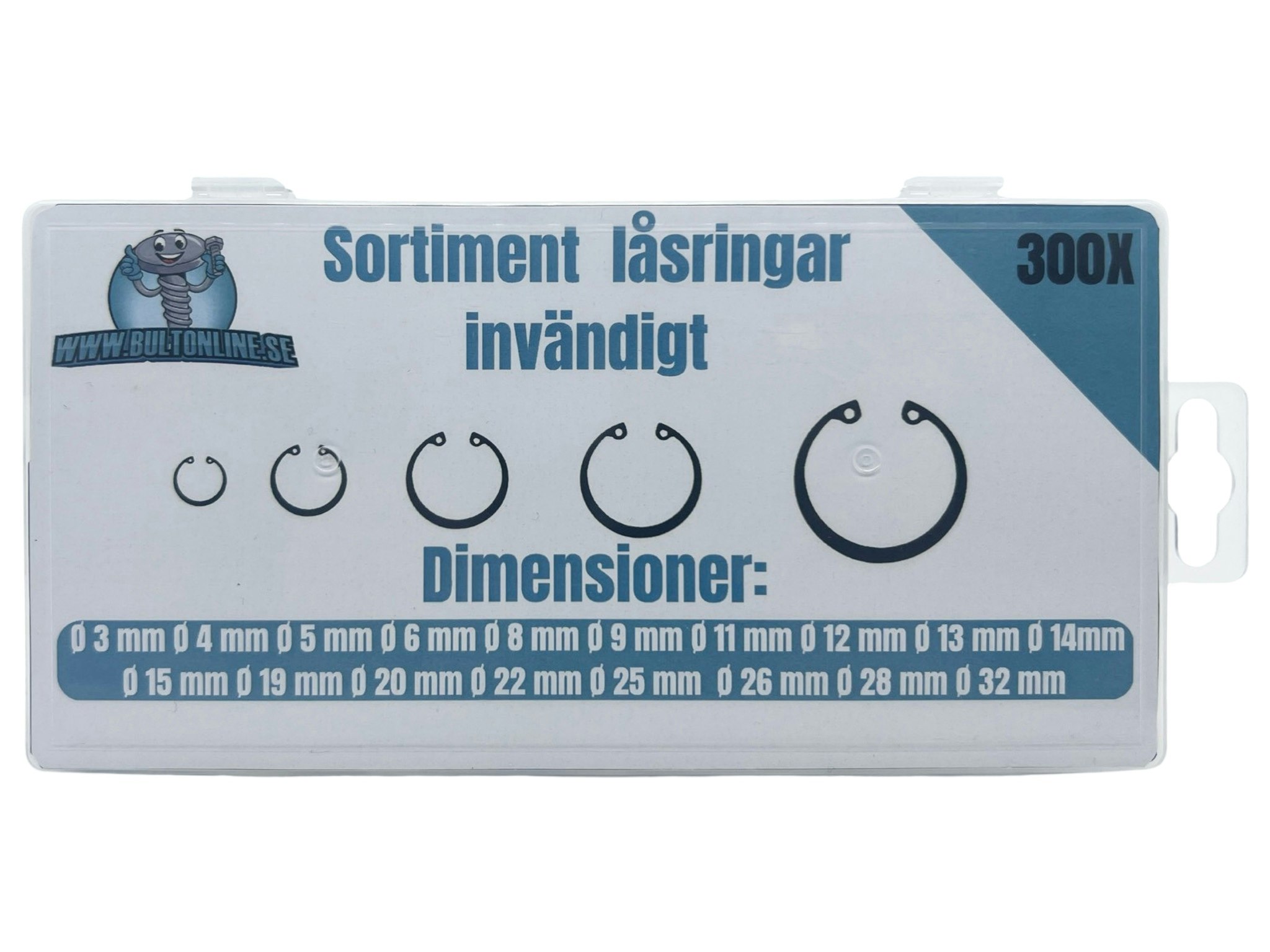Låsringar SGH, invändiga 300 delar