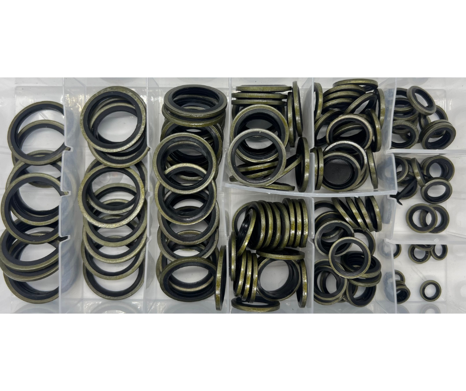 Sortiment tätningsring metall | 150 delar