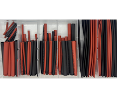 Sortiment Krympslang röd / svart | 150 delar