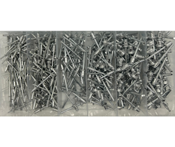 Sortimentsats Blindnitar aluminium 400 delar