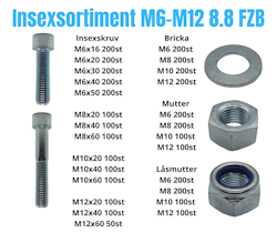 Insexsortiment M6-M12 8.8 FZB 40kg!